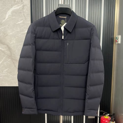 普洛克新款 羽绒服男装中老年翻领面包服商务休闲外套秋冬季加厚2