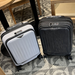 仅2.3KG 出口日本超轻前开口聚碳铝纤维登机电脑行李箱HINOMOTO轮