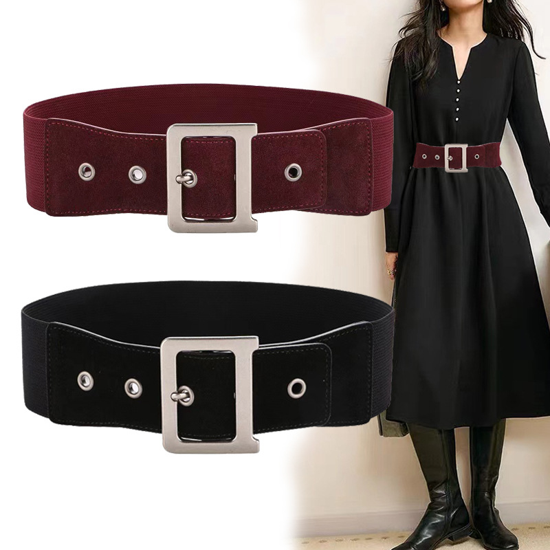 冷兵器高级感宽腰带黑色棕色