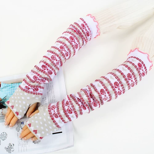 Удерживающие тепло нарукавники, демисезонный длинный комплект, трикотажные утепленные шерстяные перчатки, без пальцев