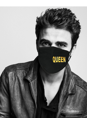 K6秋冬口罩男女保暖时尚个性透气立体黑纯棉明星同款网红潮不勒耳