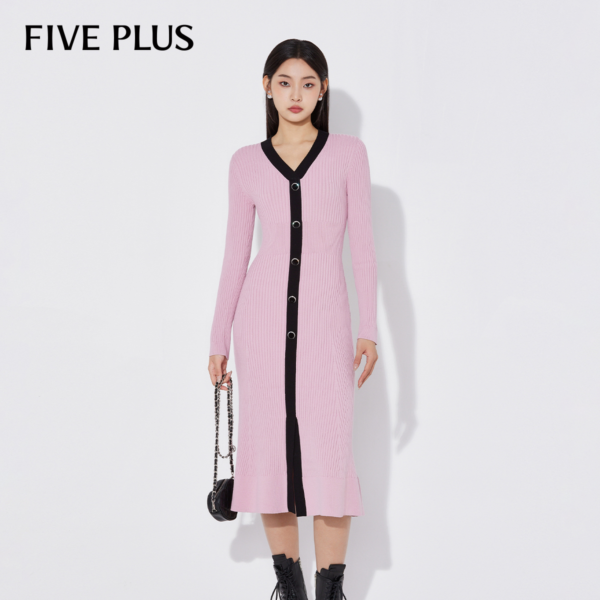 裙子针织小香风FivePlus