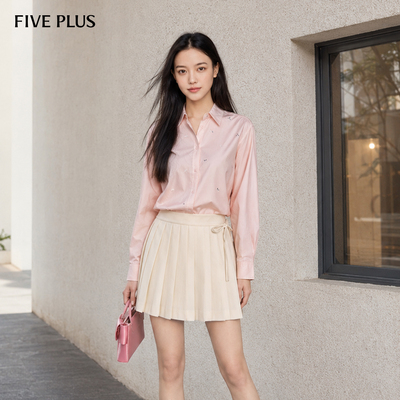 FivePlus纯棉通勤休闲长袖衬衫