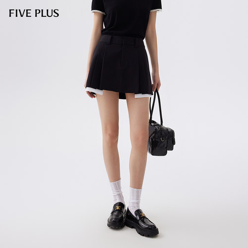 学院半身裙FivePlus百褶裙