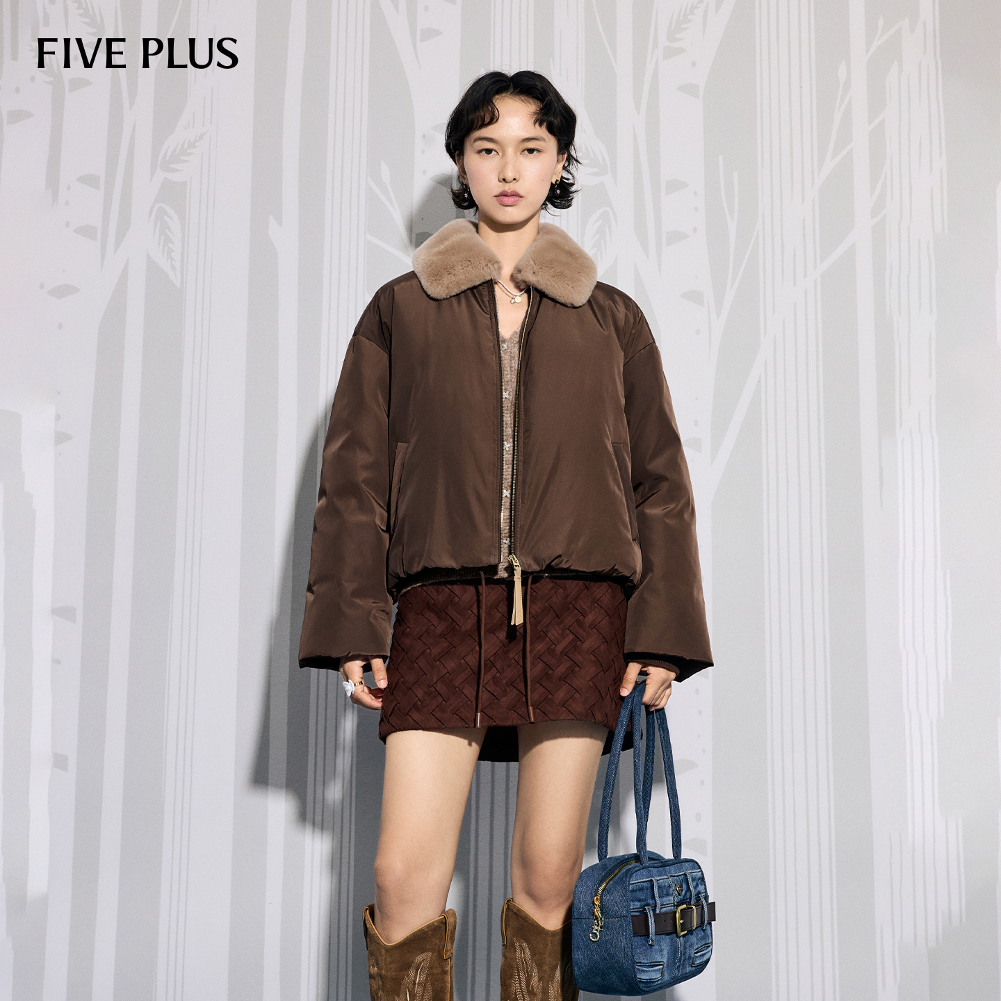 FIVEPLUS休闲鸭绒羽绒服