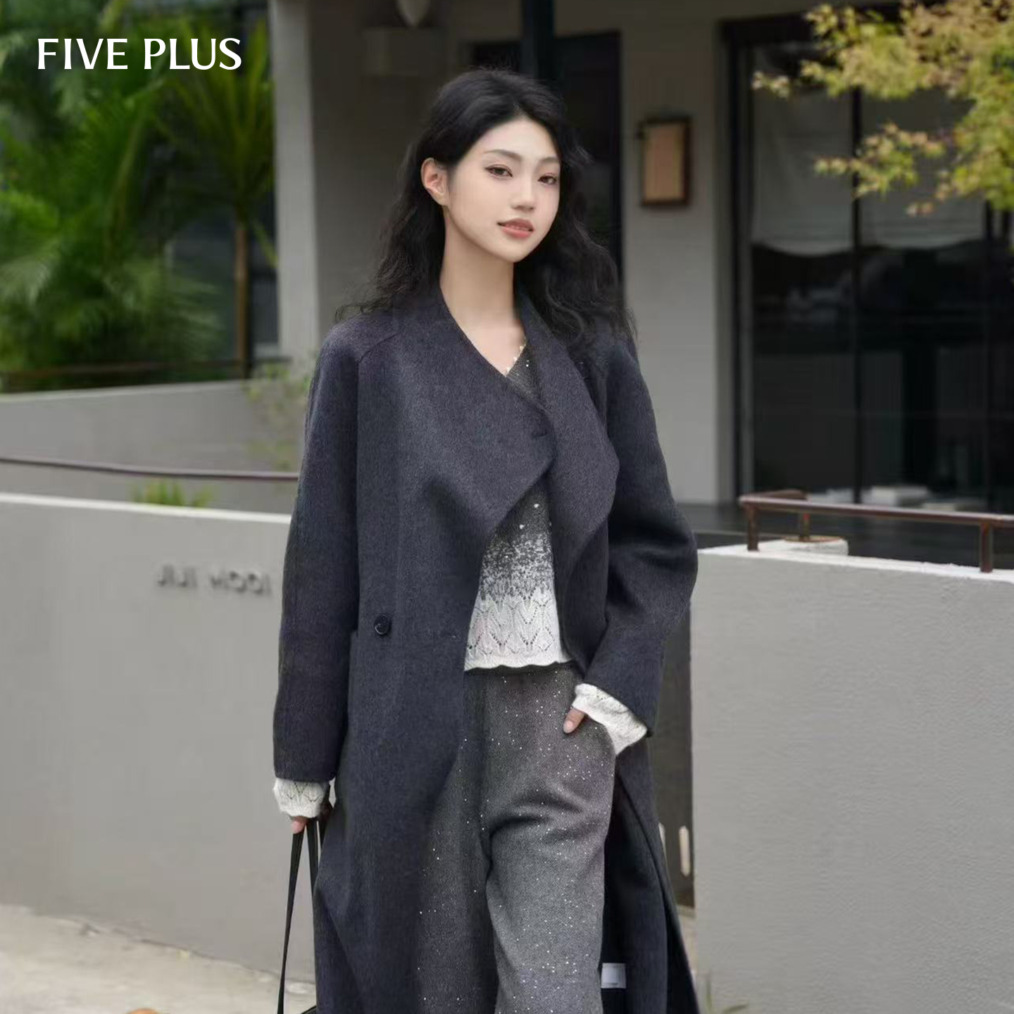 FIVEPLUS百搭山羊绒卫裤