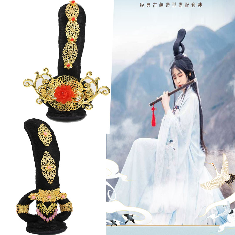 古装假发飞天发髻发包影楼拍摄汉服cos仙女古风唐装造型舞蹈演出