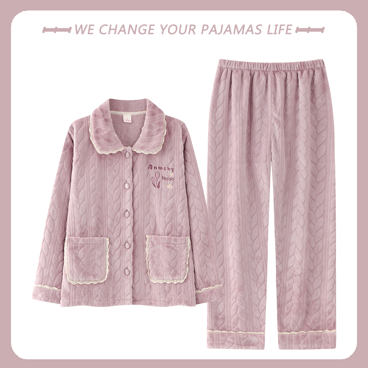 珊瑚绒面料+不起球不褪色