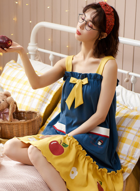 2025年纯棉吊带睡裙女夏天性感高级感新款睡衣夏季薄款家居服春秋