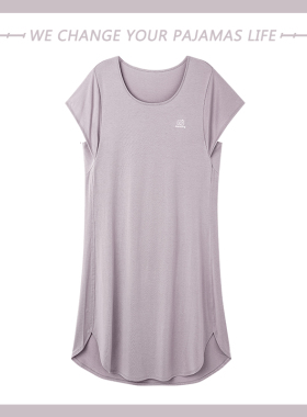 2025年无袖睡裙女士夏季莫代尔薄款吊带背心短袖睡衣宽松孕妇冰丝