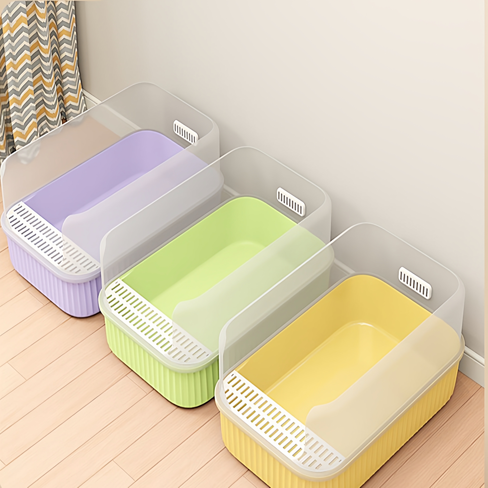 网红款半封闭猫砂盆防外溅得酷