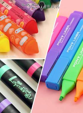 晨光口红荧光笔AHMX2602时尚 6色胖胖重点标记手绘画笔米菲兔冬己