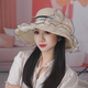 花朵蕾丝大帽檐草帽女夏季 出游防晒度假太阳帽海边沙滩帽遮阳凉帽