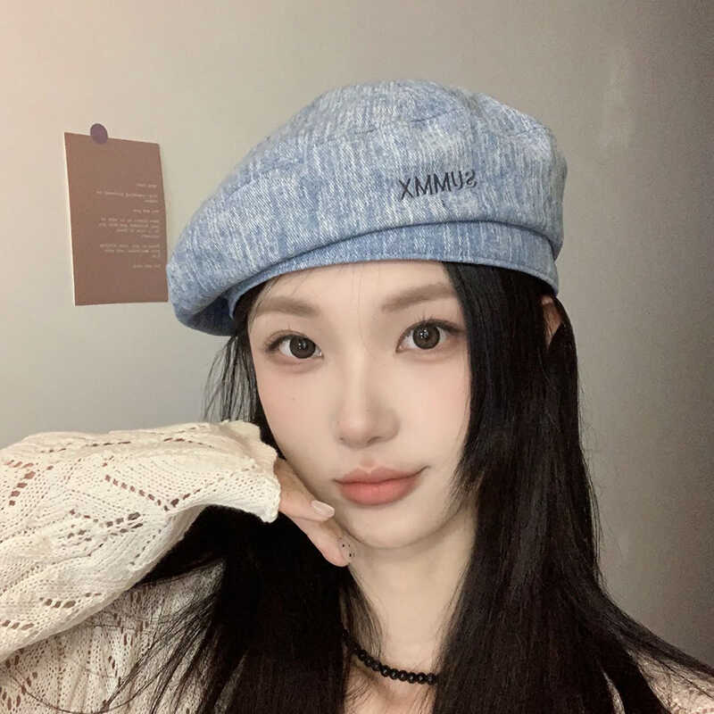春夏季逛街时尚显脸小贝雷帽女款