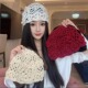 透气显脸小包头帽子 出游薄款 韩版 ins百搭钩花镂空针织帽女春秋季