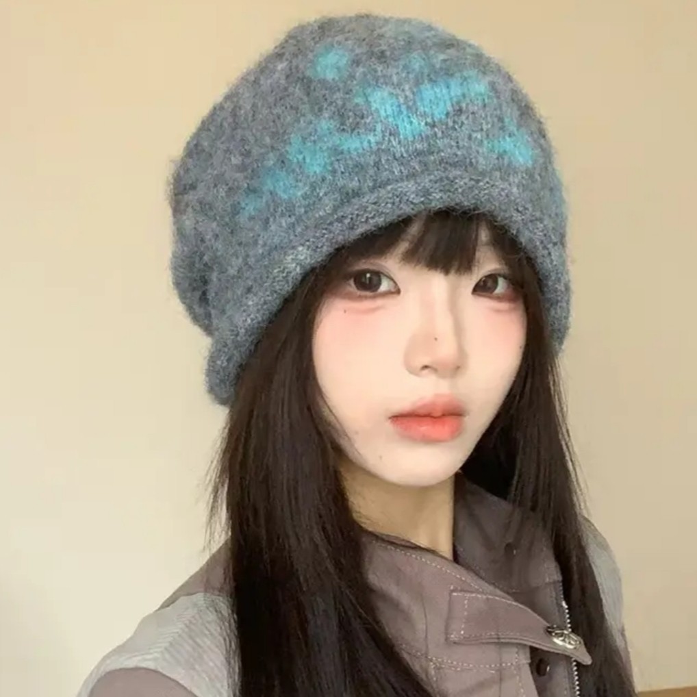 韩版ins百搭针织毛线帽保暖护耳
