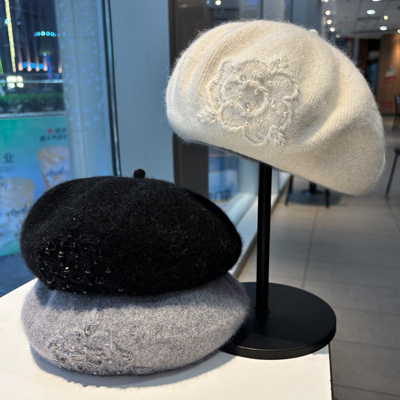 法式高级感贝雷帽子女洋气保暖