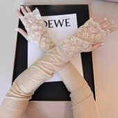 薄款 蕾丝冰袖 防晒手套女镂空花朵袖 夏季 套护臂胳膊套骑车手臂套袖