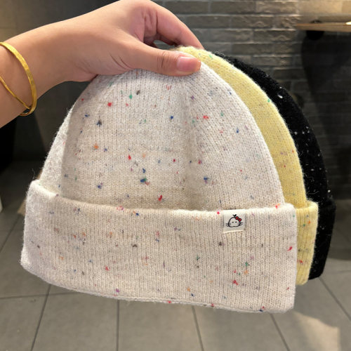 软糯宽松大版针织毛线帽男女冷帽