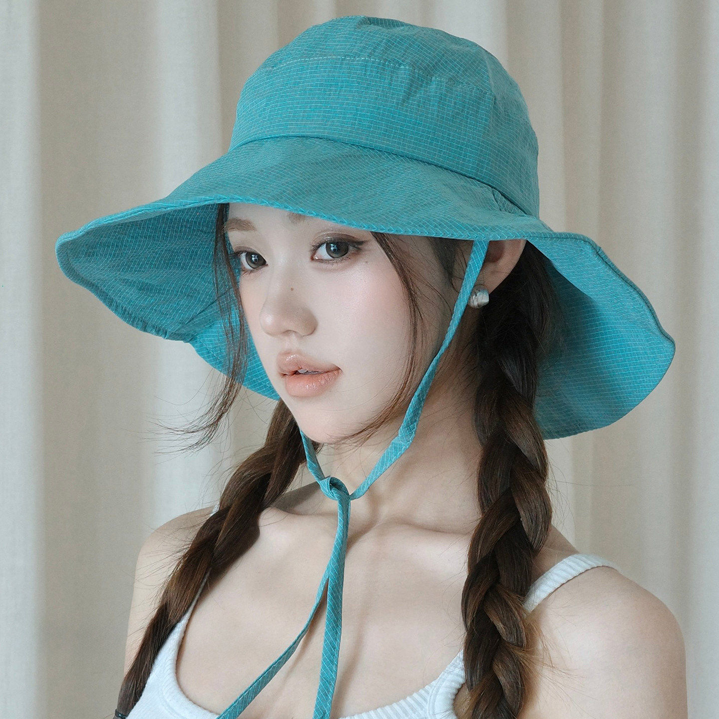夏季出游徒步大檐防晒遮阳渔夫帽
