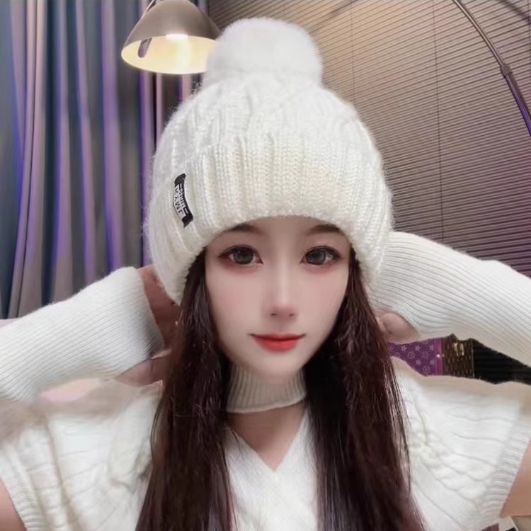 秋冬季户外保暖防寒针织毛线帽女