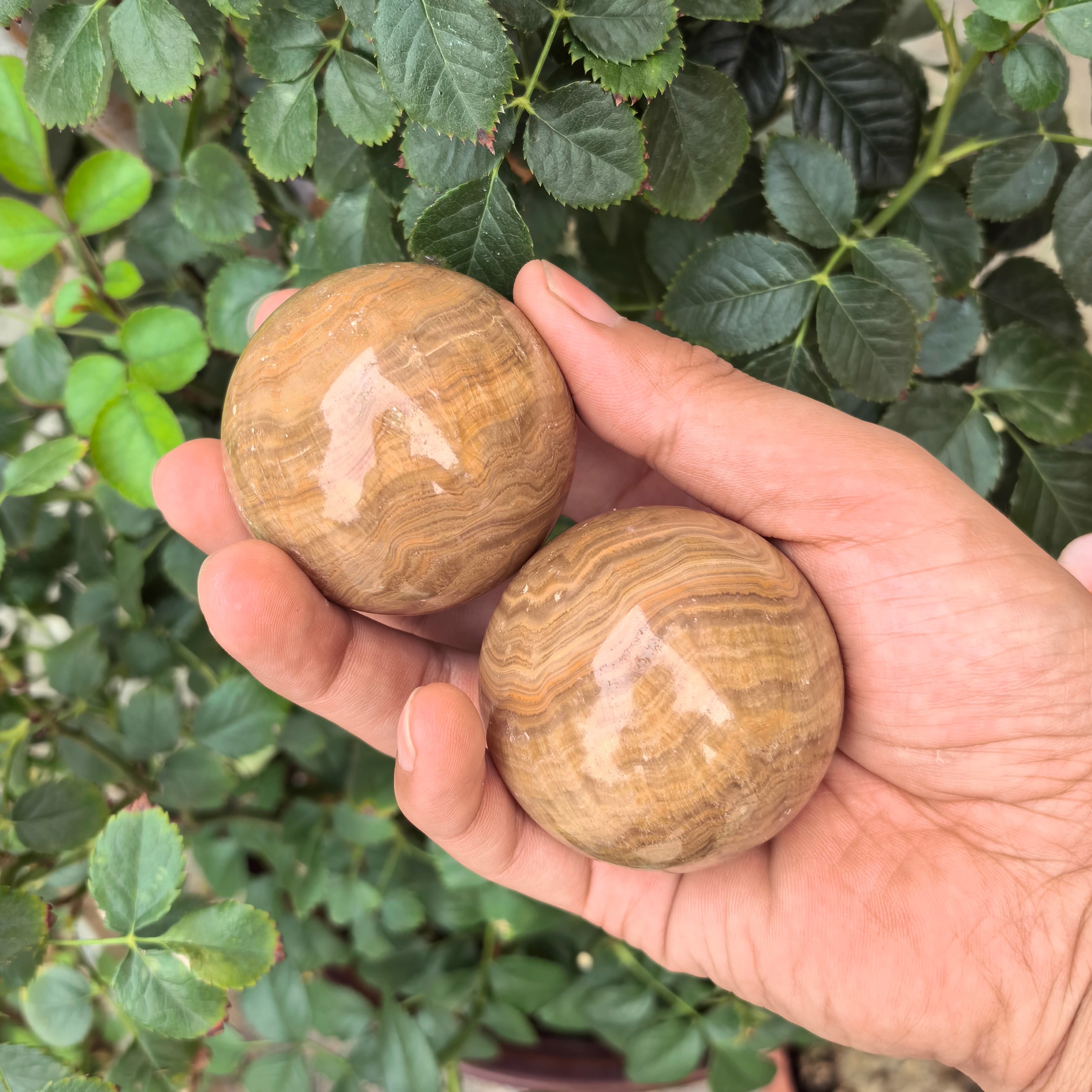 原石打磨健身球木纹石手握保健球