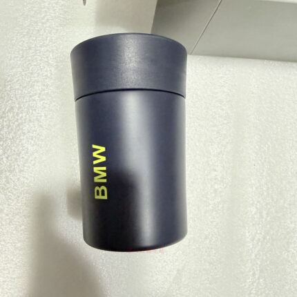 BMW保温杯黑色不锈钢翻盖杯车载水杯便携式保温容器车载直饮保温