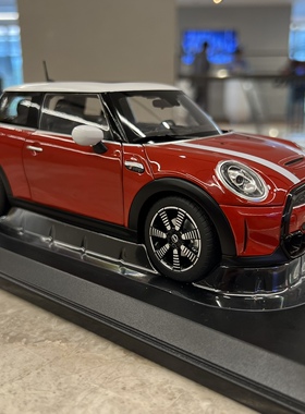 迷你原厂新款车模minicooper1:18比例还原汽车模型玩具车红色跑车