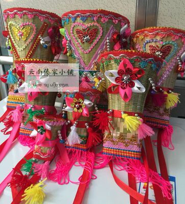 12厘米云南手工艺裙儿摆摆秧箩情小荷风采嘎洒江边小花腰舞蹈道具