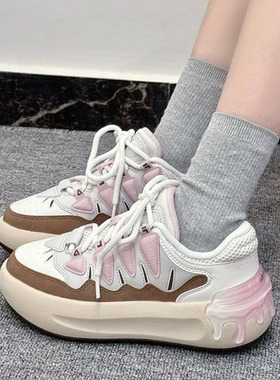 FILA 斐乐2025秋新萝卜鞋女鞋CARROT摩登复古板鞋厚底运动休闲鞋