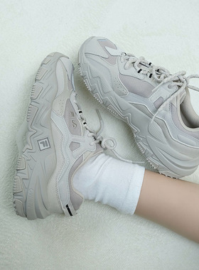 FILA 斐乐男鞋掠夺者2老爹鞋女2025秋冬休闲运动鞋男F12W/M232140