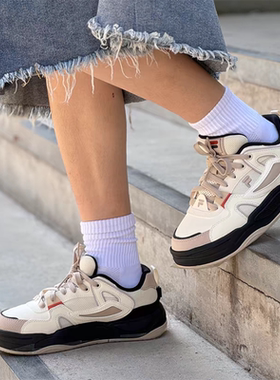 FILA FUSION斐乐潮牌情侣板鞋BANK II轻便女鞋运动鞋休闲鞋男鞋