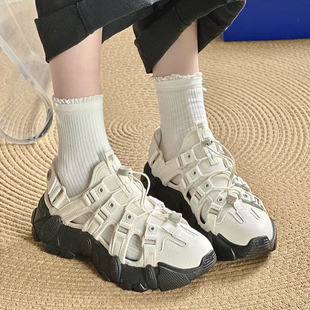 FILA FUSION 斐乐山脉凉鞋户外网面洞洞鞋男透气登山鞋女鞋
