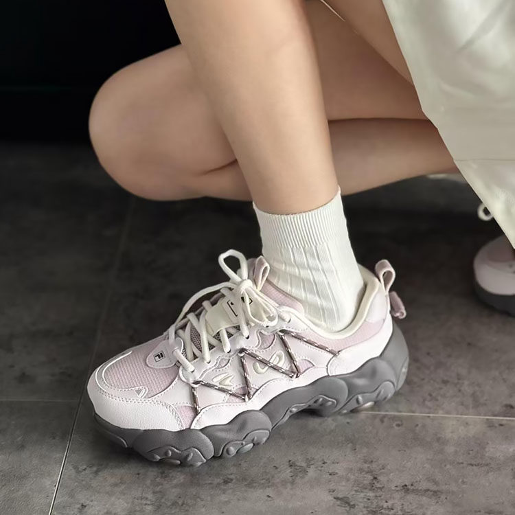 FILA 斐乐女鞋猫爪6老爹鞋运动鞋2025新款鞋子厚底休闲鞋
