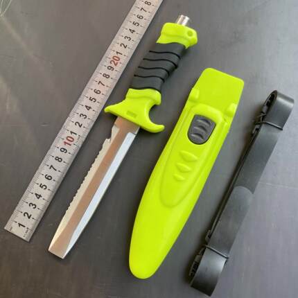 水域救援割绳刀 消防户外野营求生保护救援刀 潜水员便携式割线刀