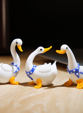 幸运大鹅|手工玻璃小摆件