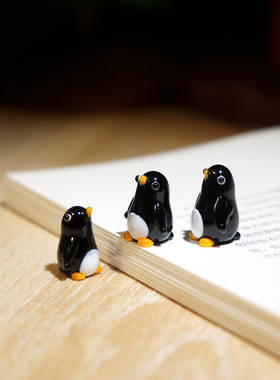 手工琉璃小企鹅玻璃摆件