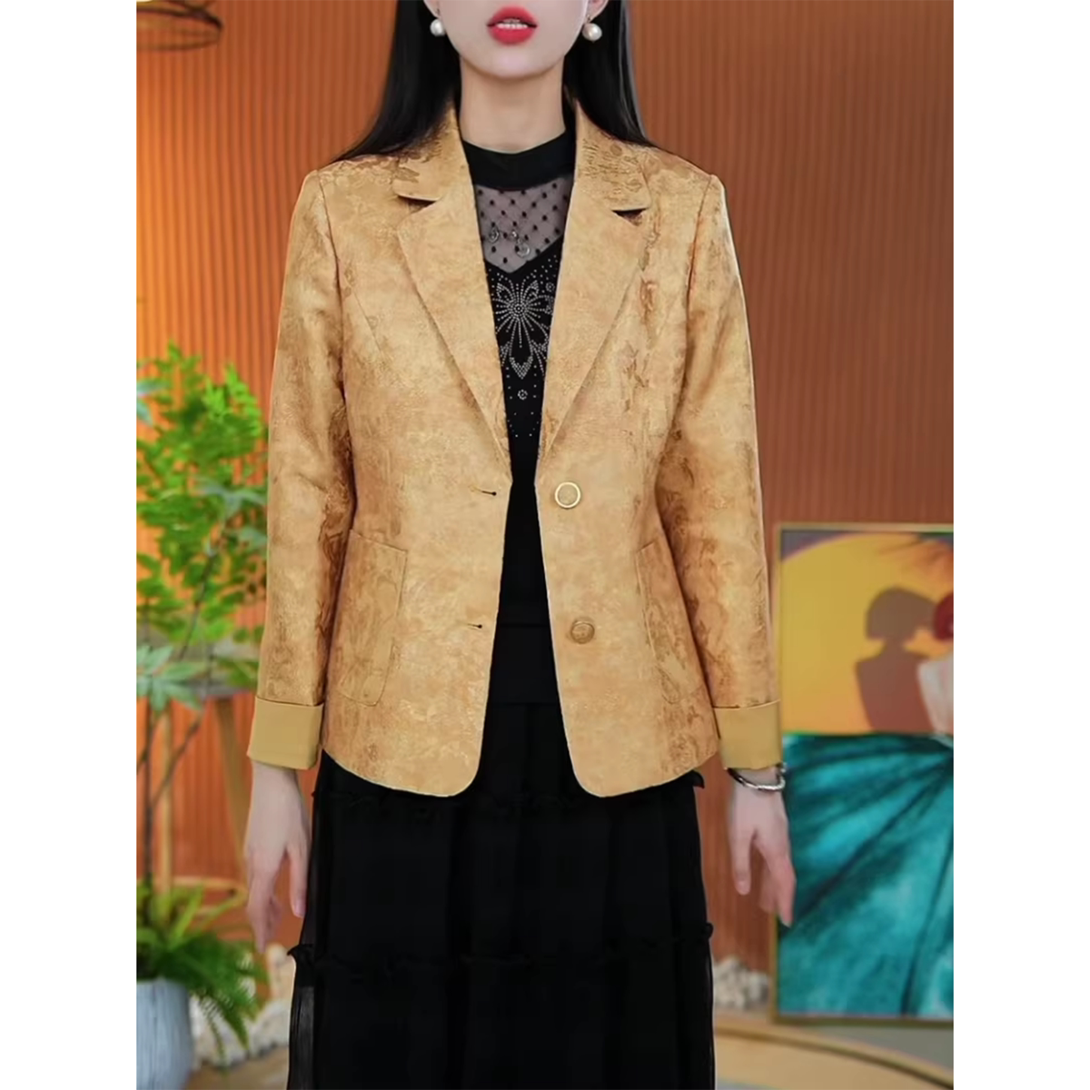 时尚高端西装外套女2026年春秋新款女士气质收腰显瘦百搭春装上衣