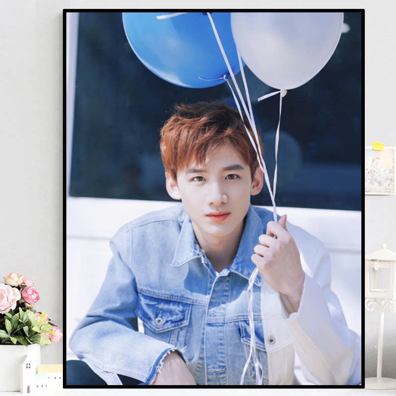 2021新款定制5d钻石画满钻白敬亭diy十字绣小幅儿童卧室客厅简约