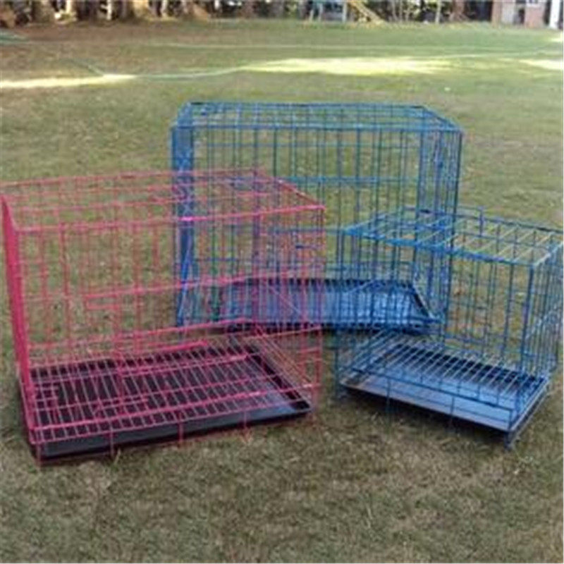 小中大型犬用品鸡笼兔笼猫笼博美泰迪贵宾狗笼折叠铁丝狗笼子包邮