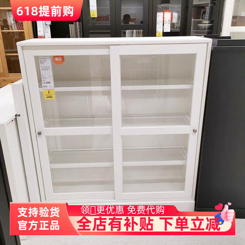 灰色现代透明玻璃餐边柜