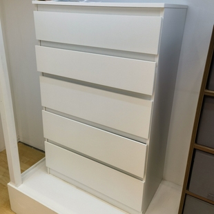 国内宜家代购库伦五斗抽屉柜白色整理箱玩具多层收纳欧式储物柜子