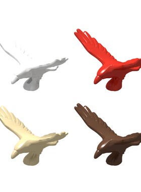 国产MOC小颗粒拼插积木零件 兼容 5272 小动物 渡鸦 乌鸦