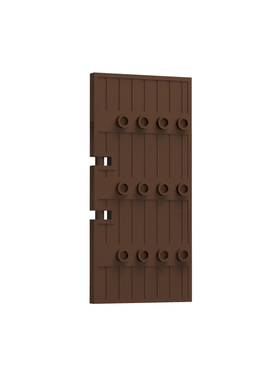 国产MOC拼插积木零件 兼容 87601 1x5x8.5 半扇 大木门