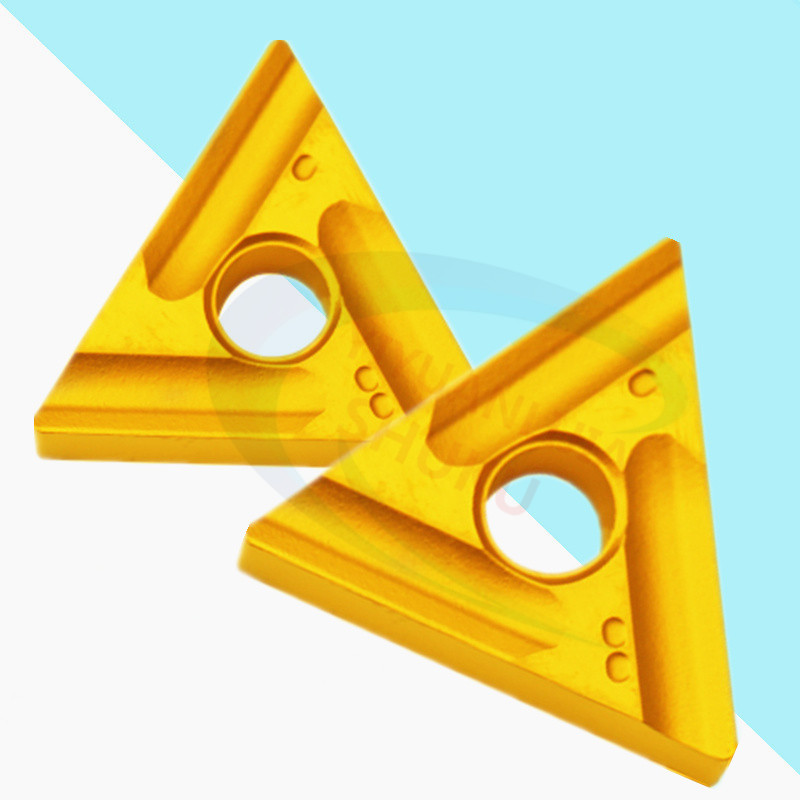 三菱数控车刀片TNMG160404R/08R-ES进口三角形开槽正刀数控车刀粒