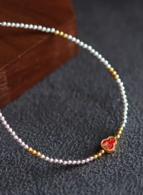 纯手工制作S925银太岁葫芦手链～