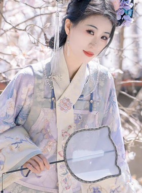 清汉女清朝满族旗装重工复原感刺绣马甲宽松印花旗袍格格服小宫装