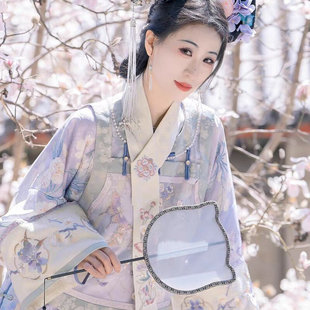 清汉女清朝满族旗装重工复原感刺绣马甲宽松印花旗袍格格服小宫装