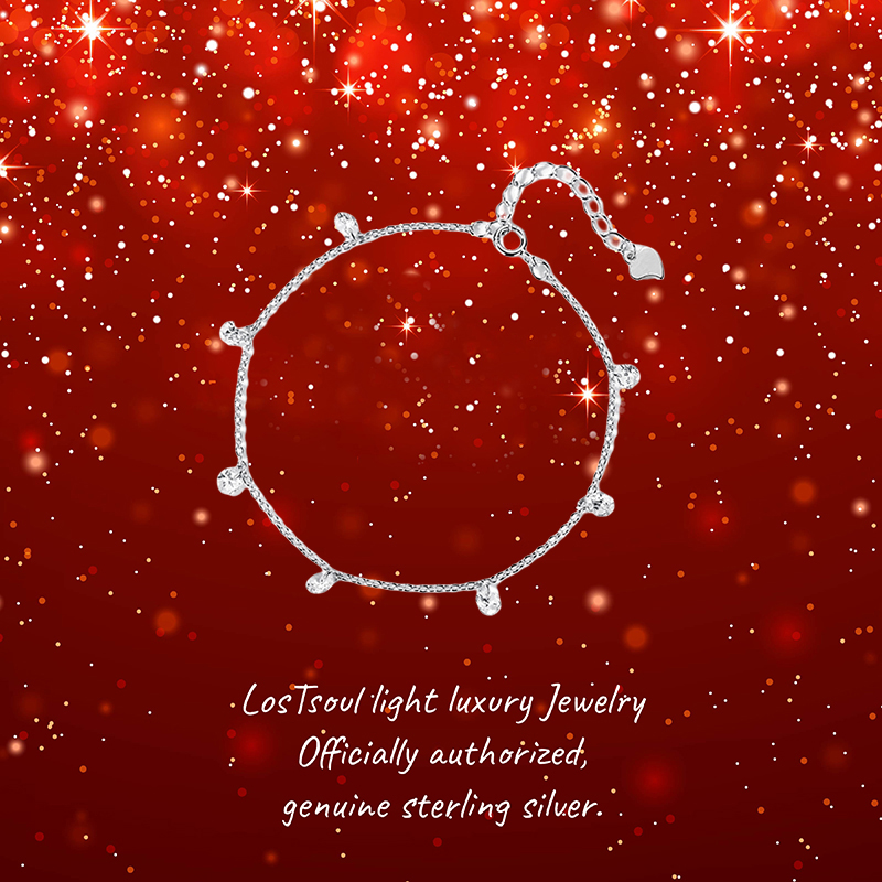 【满天星】S999纯银脚链女2025新款潮小清新锆石简约百搭轻奢时尚