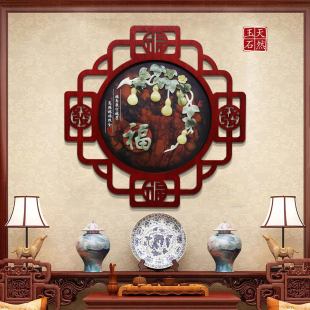 餐厅玄光走廊尽头玄关立体浮雕壁画 客厅装 饰画电视背景墙挂件中式